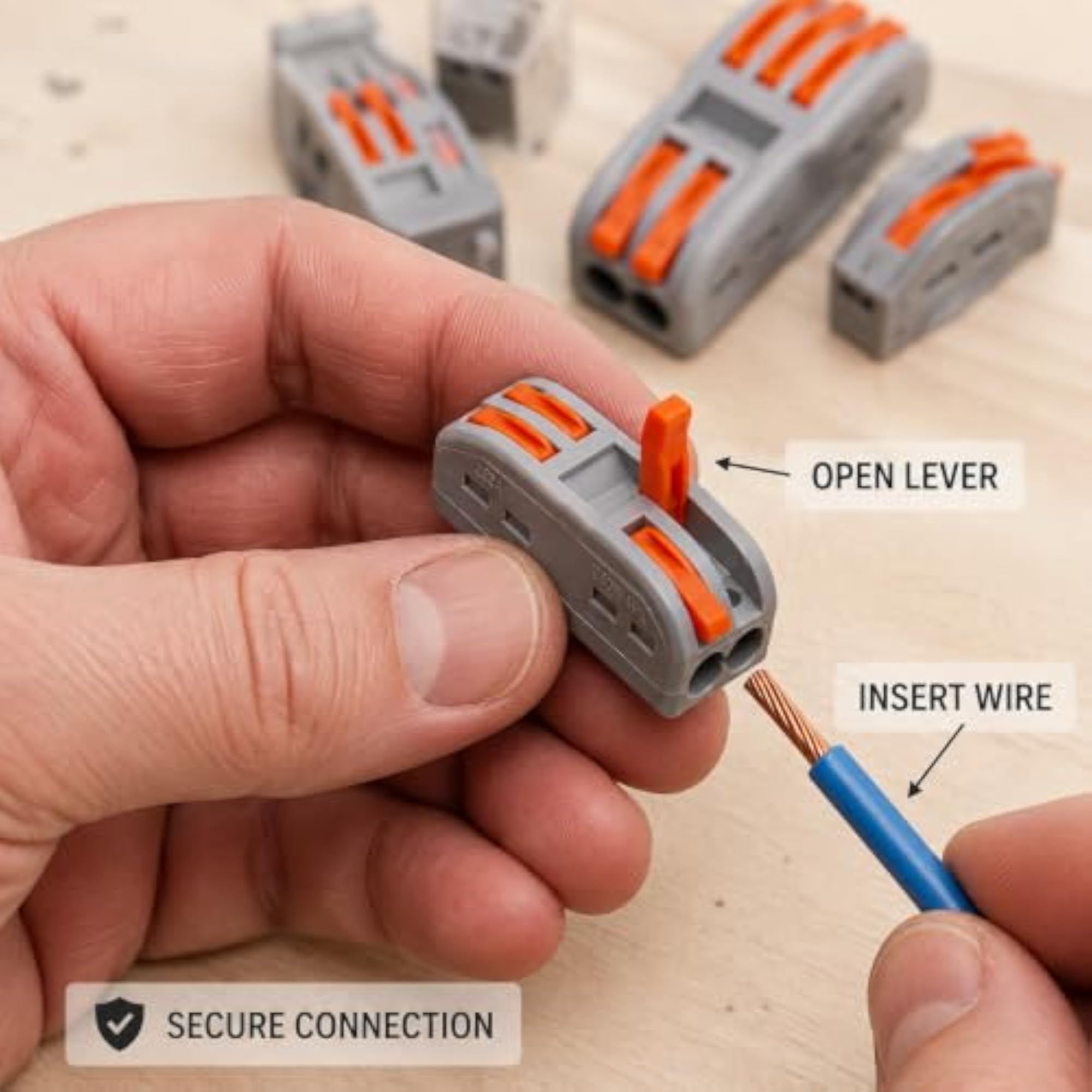 Wire Connector 2 In 2 Out, Electrical Wire Joiner, 30 Pcs